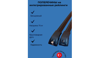 Багажник на рейлинги для JAC JS6 ECEM V2 черный